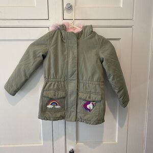 The Children’s Place Girls Unicorn Jacket - Size 5T